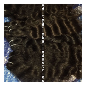 Fournisseur en gros Fabricant Exportateur de Vague Naturelle Vierge Indienne Remy Extensions de Cheveux Cuticule Vendeur de Cheveux Humains - Product Image 1