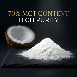 Suplemento de Aceite MCT Natural en Polvo al por Mayor, 70% de Triglicéridos de Cadena Media, Etiqueta Limpia, Sin GMO, Sin Gluten, para Café - Product Image 2