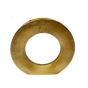 Centro de Mesa Moderno con Diseño de Rueda, Escultura Inspiradora con Acabado Dorado Pulido, Adorno de Aluminio de Lujo para Decoración de Mesa - Product Image 6