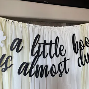 Ghost Baby Shower Banner A Little Boo Is Almost Due Banner Fall Baby Shower October Halloween Baby Decorations