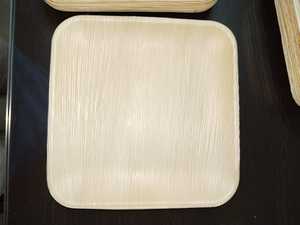 Plaques de feuille de palmier Areca jetables de 10 pouces conception carrée ronde pour les événements d'entreprise fêtes mariages - Product Image 3