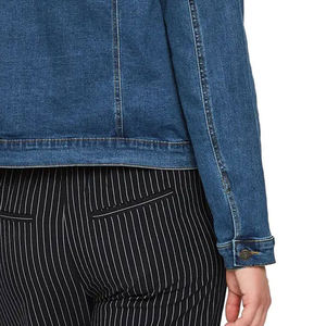 Nouvelles vestes en jean pour femmes, design tendance, col rabattu, boutons colorés, poches stylées. - Product Image 6