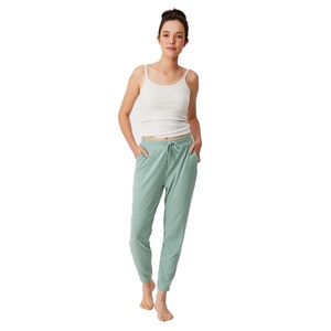 OEM personalizado de las mujeres de lana pantalones de jogging Casual de gran tamaño de invierno pantalones de chándal con bolsillos para correr y pantalones de chándal - Product Image 1