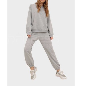 ชุดวอร์มเสื้อสเวตเชิ้ต330และ550แกรมพร้อมกางเกงชุดวอร์มผู้หญิงคุณภาพสูงแบบใหม่ - Product Image 3