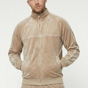 Ensemble de survêtement pour homme en velours, 2 pièces, veste zippée intégrale et pantalon - Product Image 5