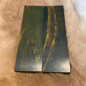 Poignées de couteau personnalisées de haute qualité Plaques d'échelle de corne de mouton de bélier naturel écologique Design artistique unique Artisanat naturel de qualité - Product Image 1