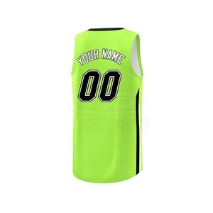 Maillot de basket-ball réversible personnalisé en gros pur maillot de basket-ball à vendre - Product Image 3
