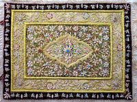Broderie à la main Zari, 100% coton, design moderne, tissu mural suspendu, provenant de l'Uttar Pradesh, écologique, durable, décoration intérieure