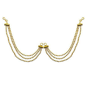 Kriaa <b>Fine</b> <b>Stud</b> <b>Earrings</b> Gold Plated Kan Chain 1503314 - Product Image 1