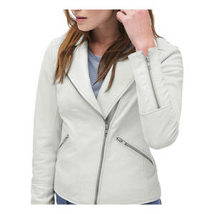 Nueva chaqueta de cuero de moda al por mayor de alta calidad para mujer chaqueta de moda de cuero puro de nuevo diseño transpirable - Product Image 2