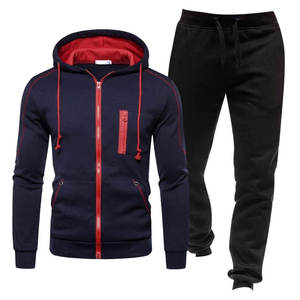100% Cotton Custom XL <b>Jogger</b> Set for Men High Quality Breathable Winter Sweatpants and Sweatshirt Plus Size 2-Piece Tracksuits - Product Image 3