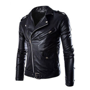 2025 Nueva chaqueta de cuero de moda personalizada para hombre, el mejor diseño de alta calidad en el pecho, chaqueta de cuero con bolsillos grandes para hombre, envío DDP - Product Image 2