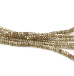 Zircon brun doré naturel facetté rond, coupe diamant, haute qualité, perles de micro CZ de 2-3 mm, certifié par un tiers - Product Image 5