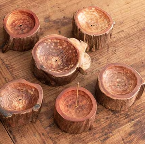 Porta Incienso de Madera Natural (Tallado a Mano) - Product Image 4