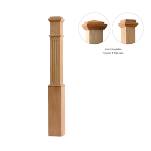 Caja torneada de arce duro sólido 4091F personalizada, piezas de escalera duraderas con múltiples opciones para escalera, Material de madera maciza - Product Image 3