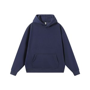 Hombres American Shoulder Drop Plus Otoño Invierno 480g Peso pesado 100% Algodón Fleece Oversized Color sólido Sudaderas con capucha - Product Image 2