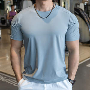 T-shirt de sport pour homme de qualité supérieure, respirant, style sportif régulier, vêtement décontracté actif, vente chaude - Product Image 1
