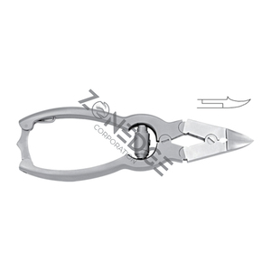 กรรไกรตัดเล็บที่ตัดเล็บเท้าแบบมืออาชีพสีเคลือบแบบมืออาชีพใช้งานหนักสำหรับเล็บหนาพิเศษโดย Zonedge - Product Image 5