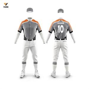 Fully Customizable 100% Polyester Breathable Baseball Uniform <b>Button</b>-Up Jersey Pants with Custom Logo for Adult Sports Wear - Product Image 3