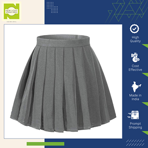 Offre spéciale Made in India pour filles, uniforme scolaire, jupe plissée avec taille personnalisée et design disponible pour les acheteurs en gros - Product Image 5