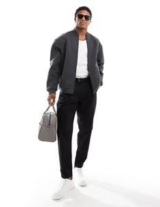 100% algodón de gran tamaño para hombre con cremallera sudaderas con capucha ropa de calle 450gsm Casual en blanco personalizado sudaderas con capucha Puff estampado patrón sólido - Product Image 3