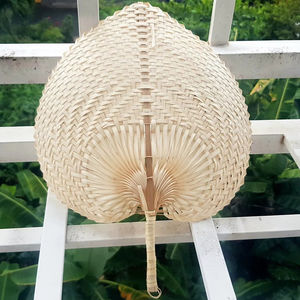 Ventilador de mano de bambú artesanal de Vietnam, producto ecológico tejido a mano, Material Natural, abanico ligero decorativo, artículo Cultural tradicional - Product Image 1