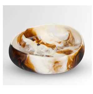 Produit le plus vendu bol à crème glacée en résine bol rond en résine époxy de taille personnalisée très poli pour la cuisine et la vaisselle - Product Image 3