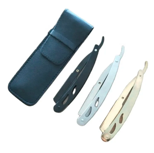 มีดโกนแบบใช้แล้วทิ้งมีดโกนขอบตรงทำจากสแตนเลสสำหรับกำจัดขนตามร่างกายสำหรับเครื่องตัดผมบิกินี่ร้อน - Product Image 1