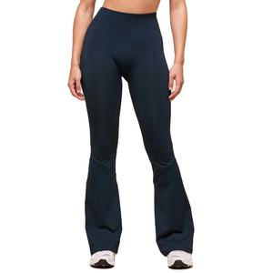 Leggings de sport taille haute pour femmes, confortables, coupe évasée, respirants, extensibles, en tissu tricoté écoresponsable avec coutures en spandex 2026 - Product Image 1