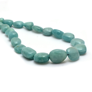 Perles de pépites lisses AAA + Grandidierite 7x9mm-14x18mm perles ovales de pierres précieuses naturelles Grandidierite pour bijoux - Product Image 1