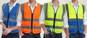 Chaleco de Seguridad Reflectante Profesional, Chaqueta de Alta Visibilidad, Ropa de Seguridad Reflectante para el Trabajo con Bolsillos - Product Image 3