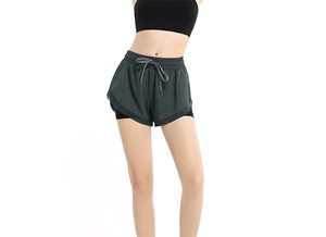 MONO RIDER Wholesale Summer Customized Vintage Sweat Shorts <b>Drawstring</b> 2 Side Pockets Women Breathable Casual Solid Nylon/Cotton - Product Image 4