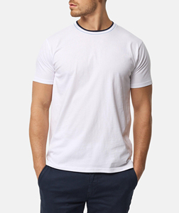 New Design Made to Order Elastic Tees Soft Fitted Classic O-Neck 280GSM Knitted Fabric Digital Printing <b>Men</b> Cotton T-Shirt - Product Image 1