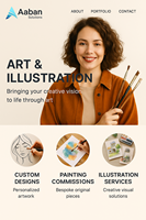 Artista o Ilustrador Servicios de diseño de sitios web Agencia de desarrollo web calificada que ofrece soluciones comerciales en línea confiables