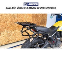 Plaque de montage arrière en acier inoxydable Mbiker PH KII SCRAMBLE pour moto de rue, pour la fixation de bagages et de sacoches, adaptable pour la rénovation/amélioration