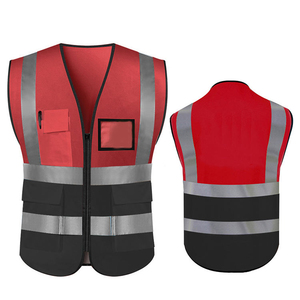 Vêtement de sécurité en maille de haute qualité avec logo personnalisé pour hommes, fermeture éclair sur le devant, haute visibilité, travail de construction, sécurité, gilet réfléchissant - Product Image 4