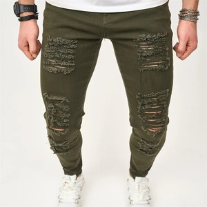 Automne hiver 2024 hommes lavé Denim jean à la mode élégant jambe droite pantalon ample suspendu décontracté avec Hip Hop Style bon - Product Image 3