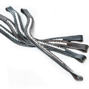 คลื่นรูปร่างโค้งหรูหราช่องเปล่าหนังม้าคิ้ววงดนตรีที่กำหนดเองด้วยคริสตัลใสออกแบบห่วงโซ่ Stellux - Product Image 6