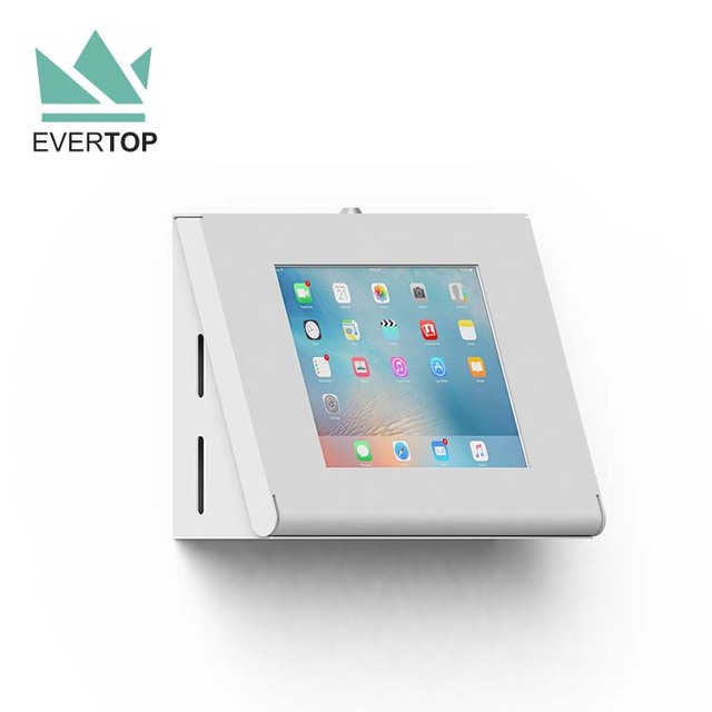 LSW16 Slope Wall Bracket Wall Mounted Tablet Enclosure, Anti Theft Protection Wall Tablet Pc Enclosure for iPad Kiosk Locking