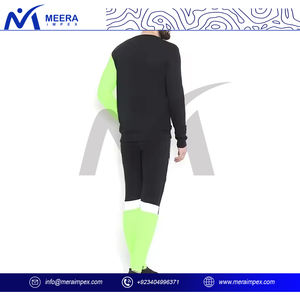 Nuevos conjuntos Unisex en blanco medio Jersey chándales LOGO personalizado rayas reflectantes Jogging trajes ropa de entrenamiento Lisa ropa deportiva - Product Image 3