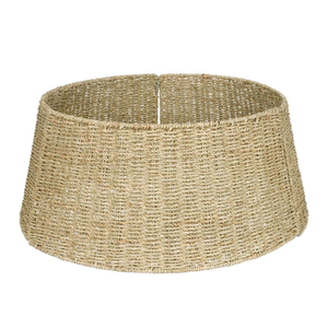 Falda de árbol de Navidad de mimbre ecológica Collar de base de árbol de ratán natural para decoración de vacaciones rústicas y estilo de temporada para el hogar - Product Image 6