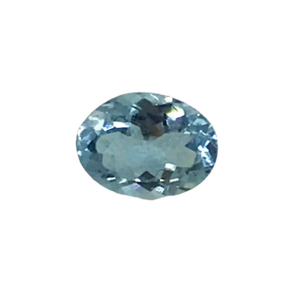 Aquamarine hình bầu dục Tròn Mặt Đá hạt tốt đá quý lỏng hạt phụ kiện cho Vòng Cổ Vòng đeo tay làm