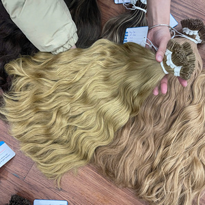 100% Vietnamese Human Hair I Tip Extensions Raw Hair Bundles Natural Straight Remy Hair Various Colors No <b>Tangle</b> No Shedding - Product Image 4
