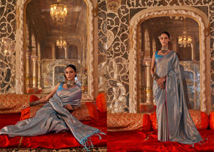 ผ้าไหมส่าหรีผสมทางวัฒนธรรมสำหรับผู้ที่ชื่นชอบทั้งประเพณีและนวัตกรรมในการแต่งกายของพวกเขา - Product Image 5