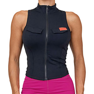 เสื้อครอปออกกำลังกาย OEM ระบายอากาศได้ดี เหมาะสำหรับโยคะและฟิตเนส พร้อมโลโก้ด้านหน้า ผลิตจากผ้าสแปนเด็กซ์/โพลีเอสเตอร์ แห้งเร็ว ปรับแต่งสีและโลโก้ได้ - Product Image 1