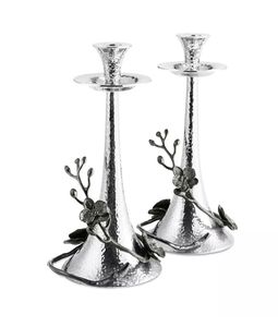 Couleur argentée pour la décoration de la maison Bougeoir Party Ware Lot de 2 - Product Image 6