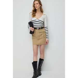 T-shirt décontracté à manches longues sans couture pour le cou, 100% polyester - Product Image 2