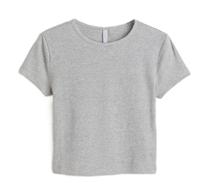 <b>Top</b> Deal Custom Design Half Sleeve Any Size Comfortable <b>Crop</b> <b>Top</b> T-shirts Melange Fabric Cotton for Women Made in Bangladesh - Product Image 5