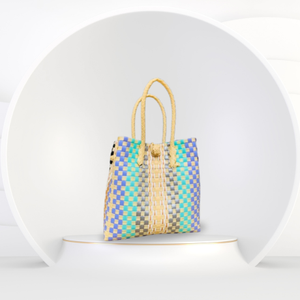 Sembagi Eco-Friendly Premium Recycled <b>Plastic</b> Handbag for Women New Style Weaved in Indonesia Adult Colorful - Product Image 1