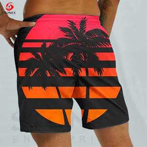 Pantalones cortos de playa con logotipo personalizado para hombre, bañadores transpirables, traje de baño de surf con impresiones de sublimación - Product Image 3